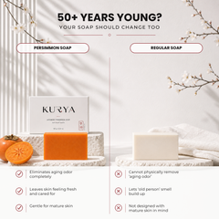Persimmon soap vs regular soap comparison