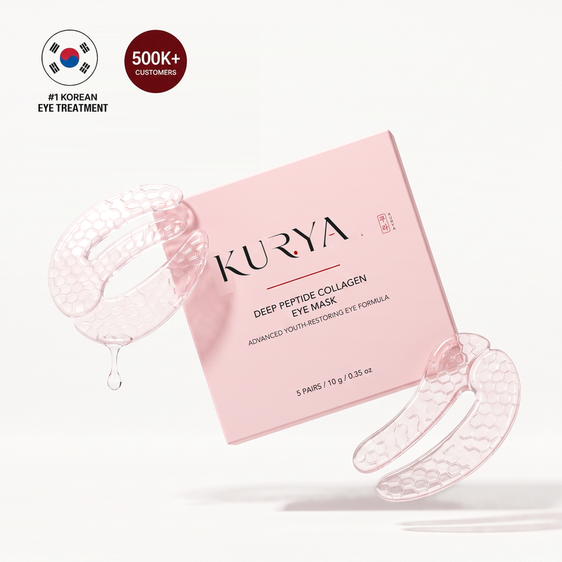 Kurya Deep Peptide Collagen Eye Mask — #1 Korean eye treatment, 500K+ customers