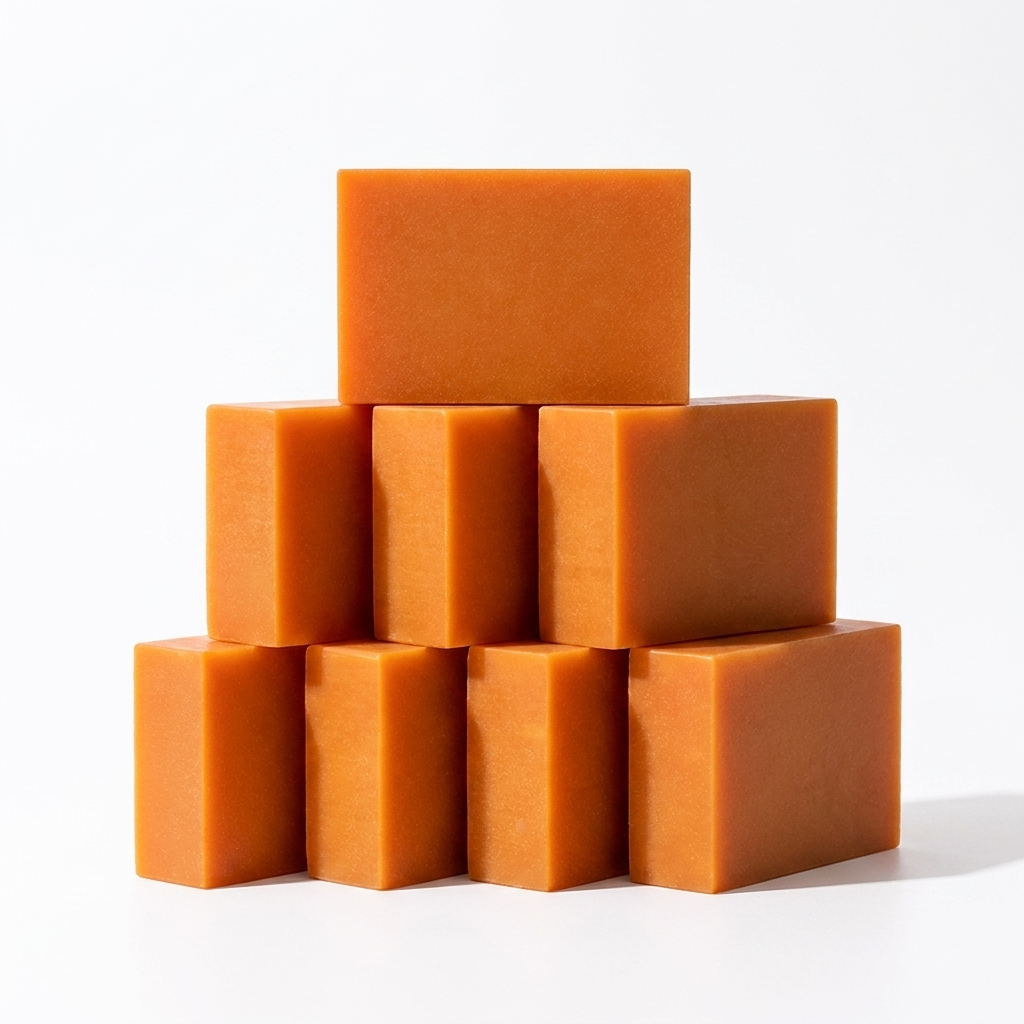 Eight Kurya persimmon soap bars